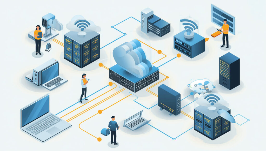 Infraestructura de red, servidores y conectividad para empresas
